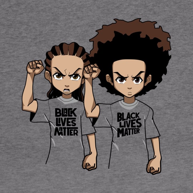 Black Lives Matter Riley & Huey by Midnight Run Studio